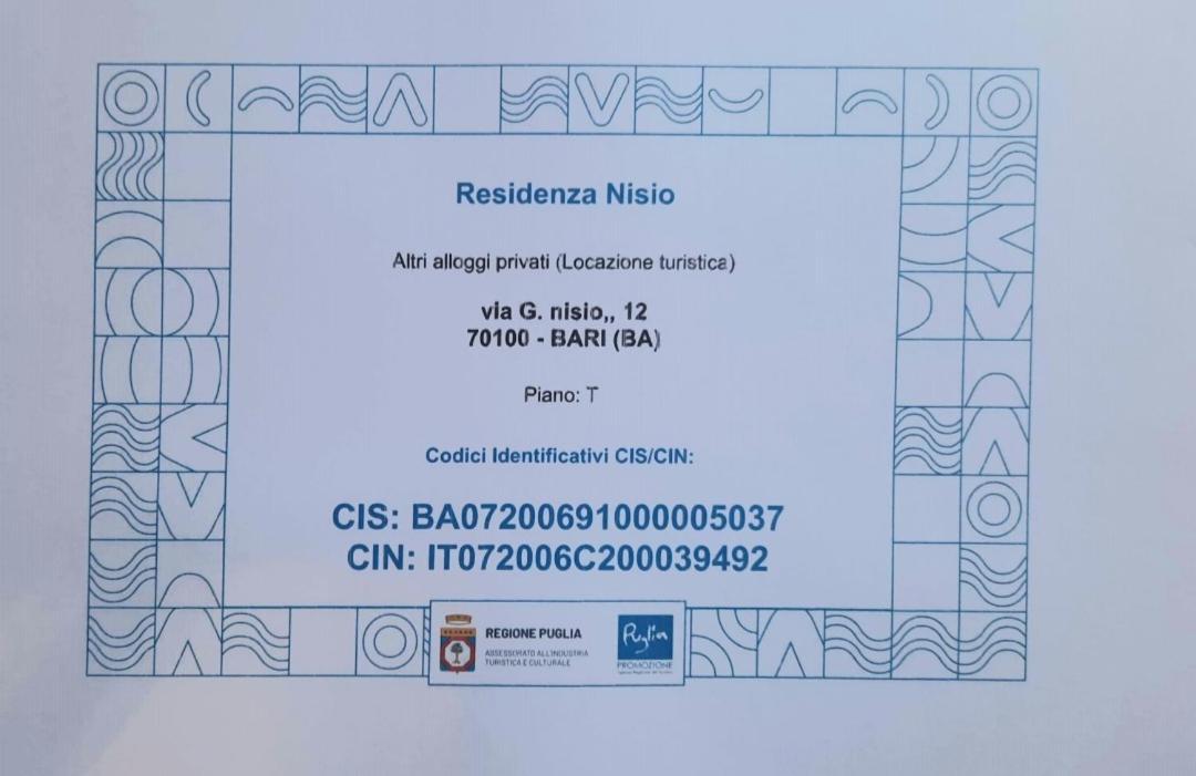 Residenza Nisio Villa Bari Exterior photo